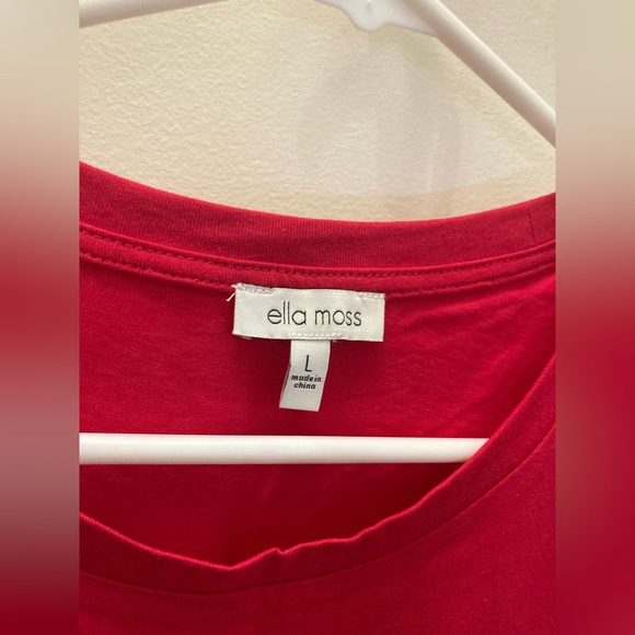 NWOT Elle Moss Short Sleeve Love T-shirt L - Picture 5 of 7